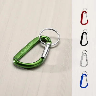 Porte-clés mousqueton en aluminium recyclé