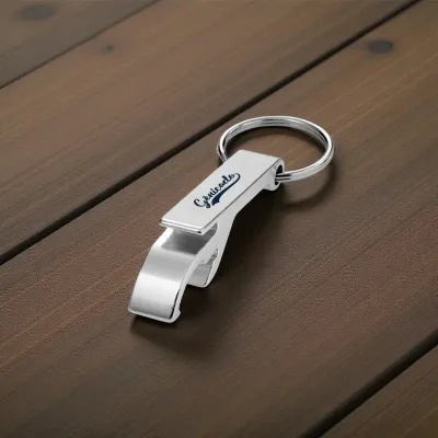 Porte-clé décapsuleur en alu