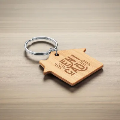 Porte-clés maison bambou