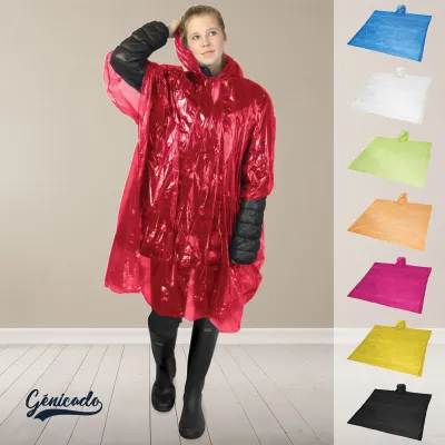 Poncho jetable sous pochette promotionnel