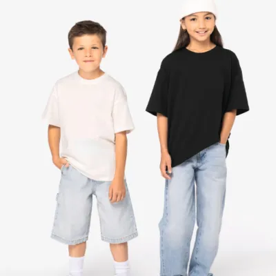 T-shirt écoresponsable oversize enfant