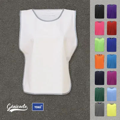 Chasuble à bordure réfléchissante publicitaire