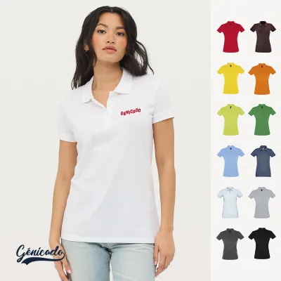Polo femme coupe cintrée coton ringspun