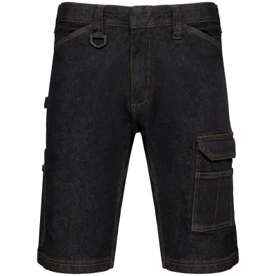 Bermuda denim multipoches homme