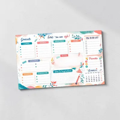 Sous-main bullet journal