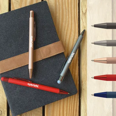 Stylo stylet soft touch monochrome