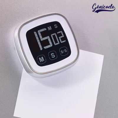Minuteur de cuisine plastique touches tactiles