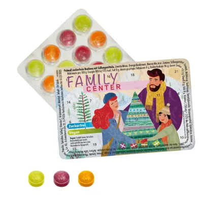 Le plus petit calendrier de l'avent avec pastilles aux fruits