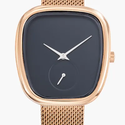 Montre avec bracelet milanais et cuir