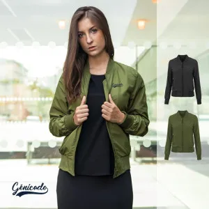 Veste bomber femme avec poches frontales