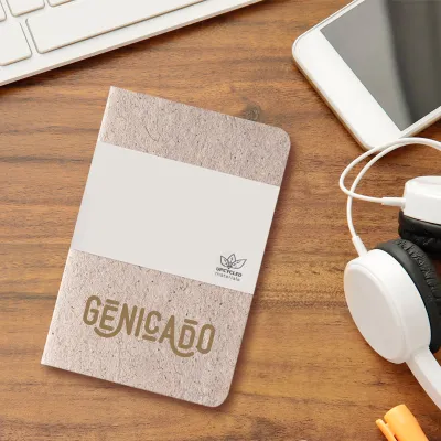 Carnet A6 personnalisable en feuille de thé et coton