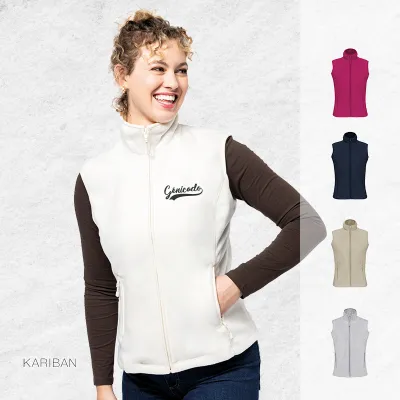 Polaire sans manche personnalisable coupe femme