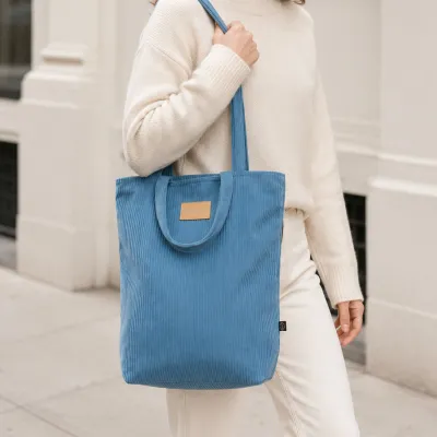 Tote bag velours pour PC