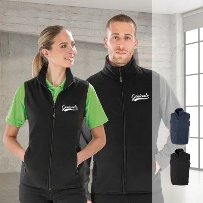Polaire sans manches 100% polyester recyclé