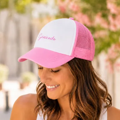 Casquette trucker Octobre Rose - 5 panneaux
