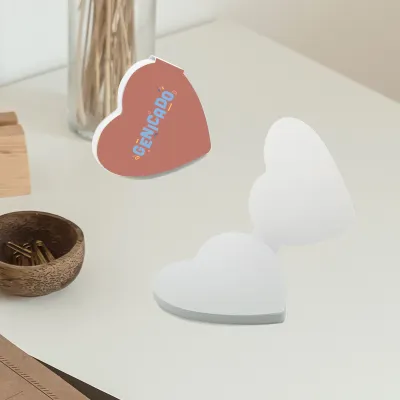 Post it en forme de coeur