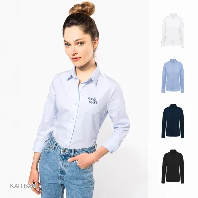 Chemise tissu popeline femme