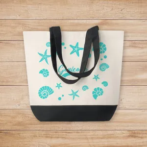 Sac de plage en toile avec poche intérieure