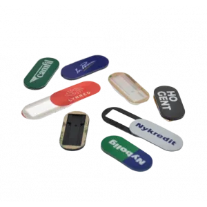 Cache webcam coulissant avec logo
