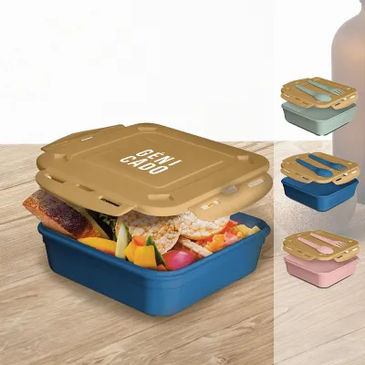 Lunch box avec fourchette et cuillère