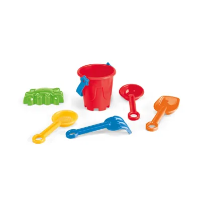 Seau de plage avec 5 accessoires