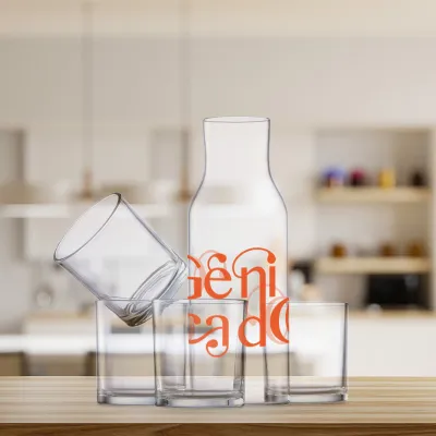 Set carafe et verres en cristal