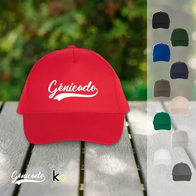 Casquette 5 panneaux coton