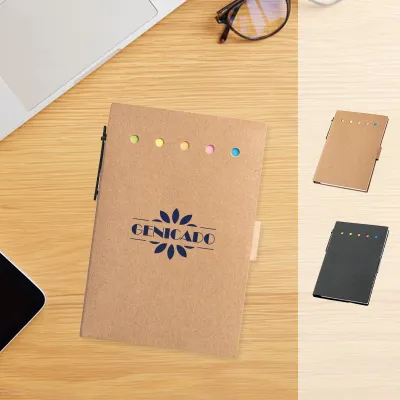 Carnet de notes adhésif avec feuilles autocollantes