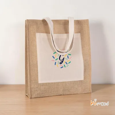 Sac shopping toile de jute personnalisé