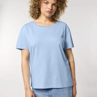 Stella Serena Le t-shirt iconique Mid-Light pour femme à col rond