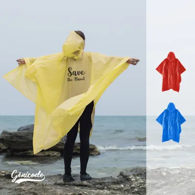 Poncho en polyéthylène 127x102 cm