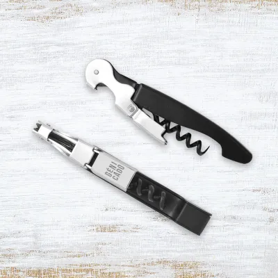 Tire-bouchon personnalisé sommelier double levier