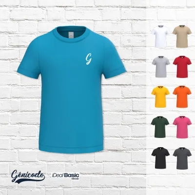 T-shirt enfant 100% coton maille jersey