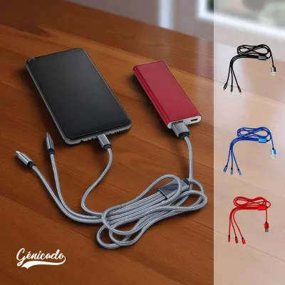 Câble de charge 95 cm en aluminium