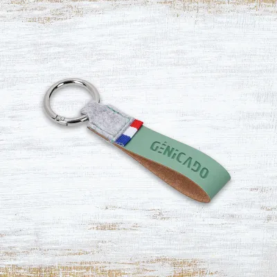 Porte-clés fabriqué en France avec matières recyclées