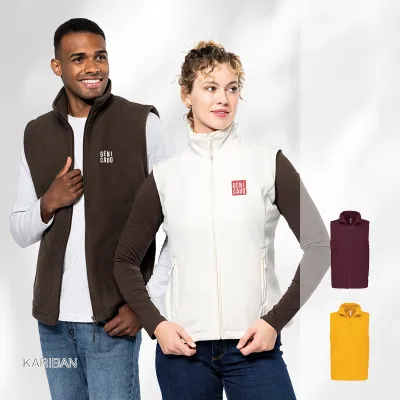 Polaire micropolaire anti-boulochage sans manches 300 g/m²