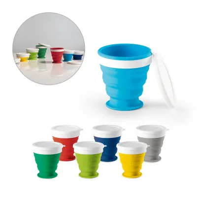 Verre de voyage pliable 250mL en silicone