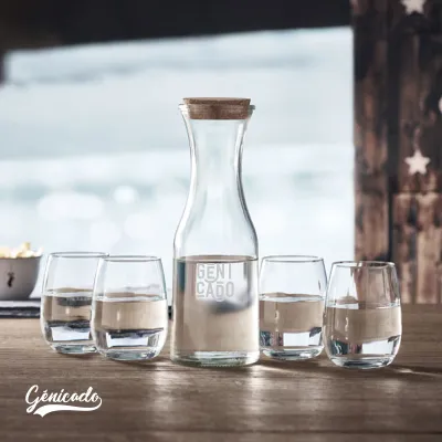 Carafe en verre recyclé 1L