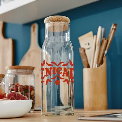 Carafe 1L bouchon en liège fabriquée en France