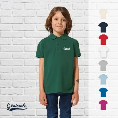 Polo piqué enfant 100 % coton bio Stanley/Stella