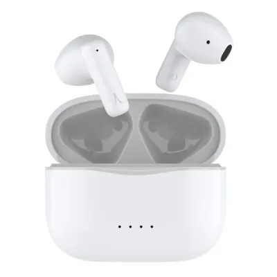 Ecouteurs bluetooth blancs semi intra auriculaires