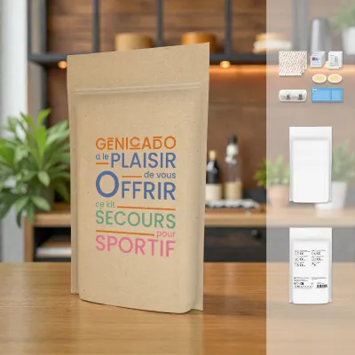 Kit secours sport en pochette papier