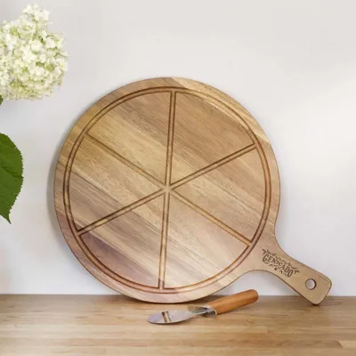 Ensemble pour pizza en acacia