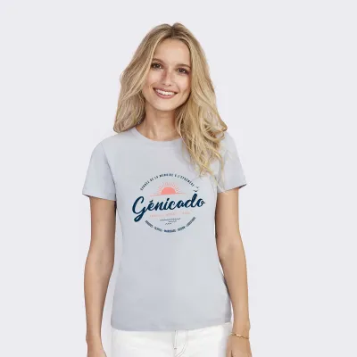 T-shirt femme col rond
