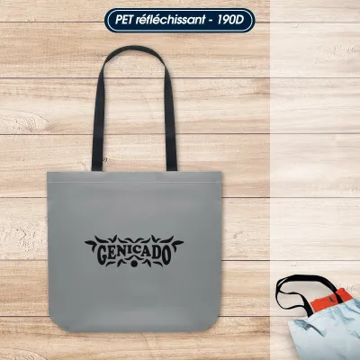 Sac shopping réfléchissant