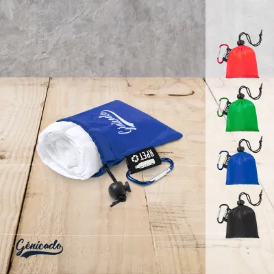 Poncho promotionnel 102x107cm avec pochette rPET