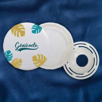 Badge bouton biodégradable Made in Europe personnalisé