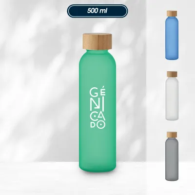 Bouteille en verre dépoli 500ml