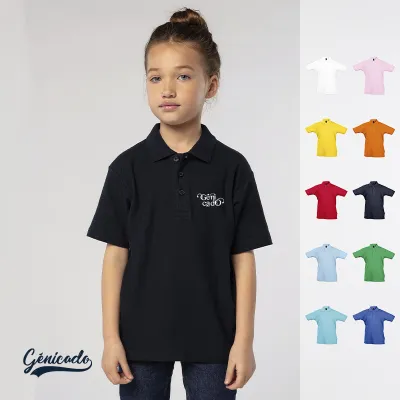 Polo pas cher enfant en maille piquée 170g/m²