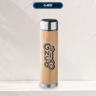 Bouteille infuseur double paroi bambou 480 ml